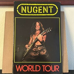 TED NUGENT 1982 WORLD Tour Concert Program Tour Book